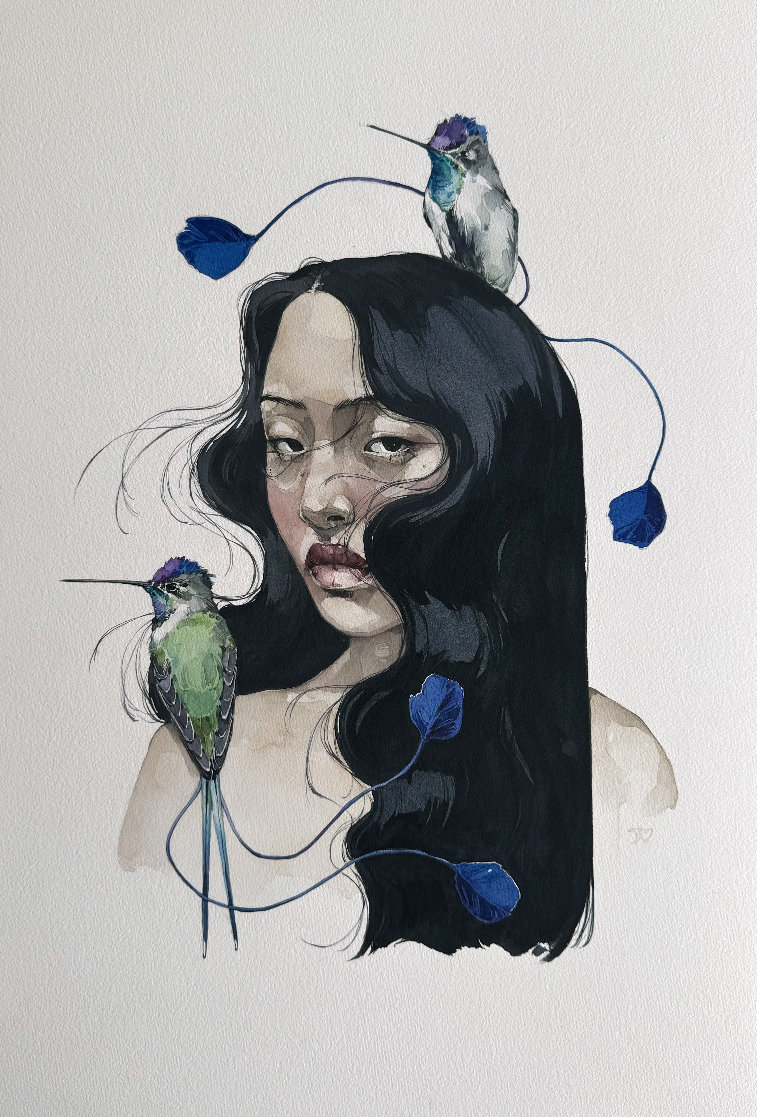 Girl with marvelous spatuletail