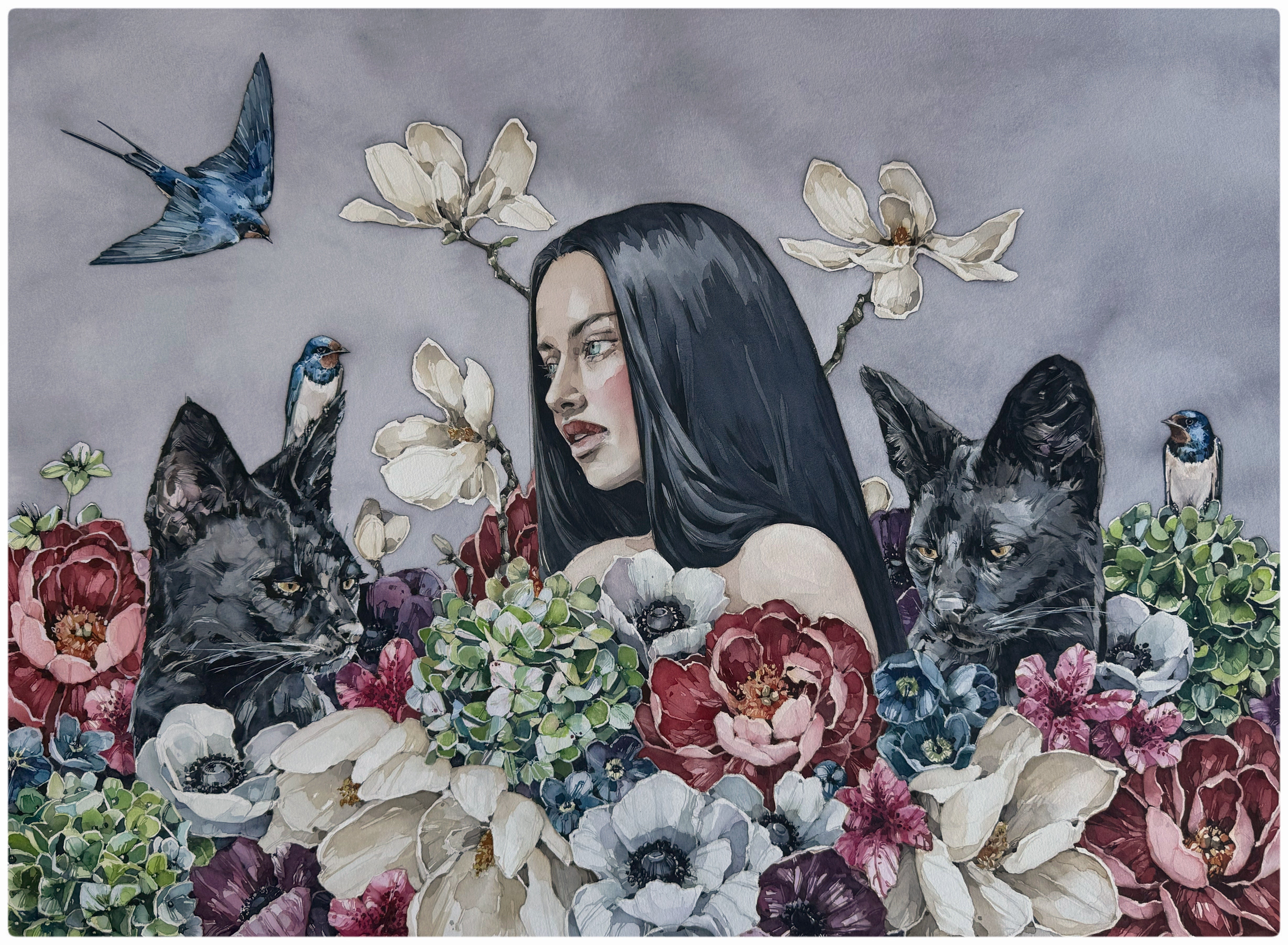 Silent garden: gathering storm
