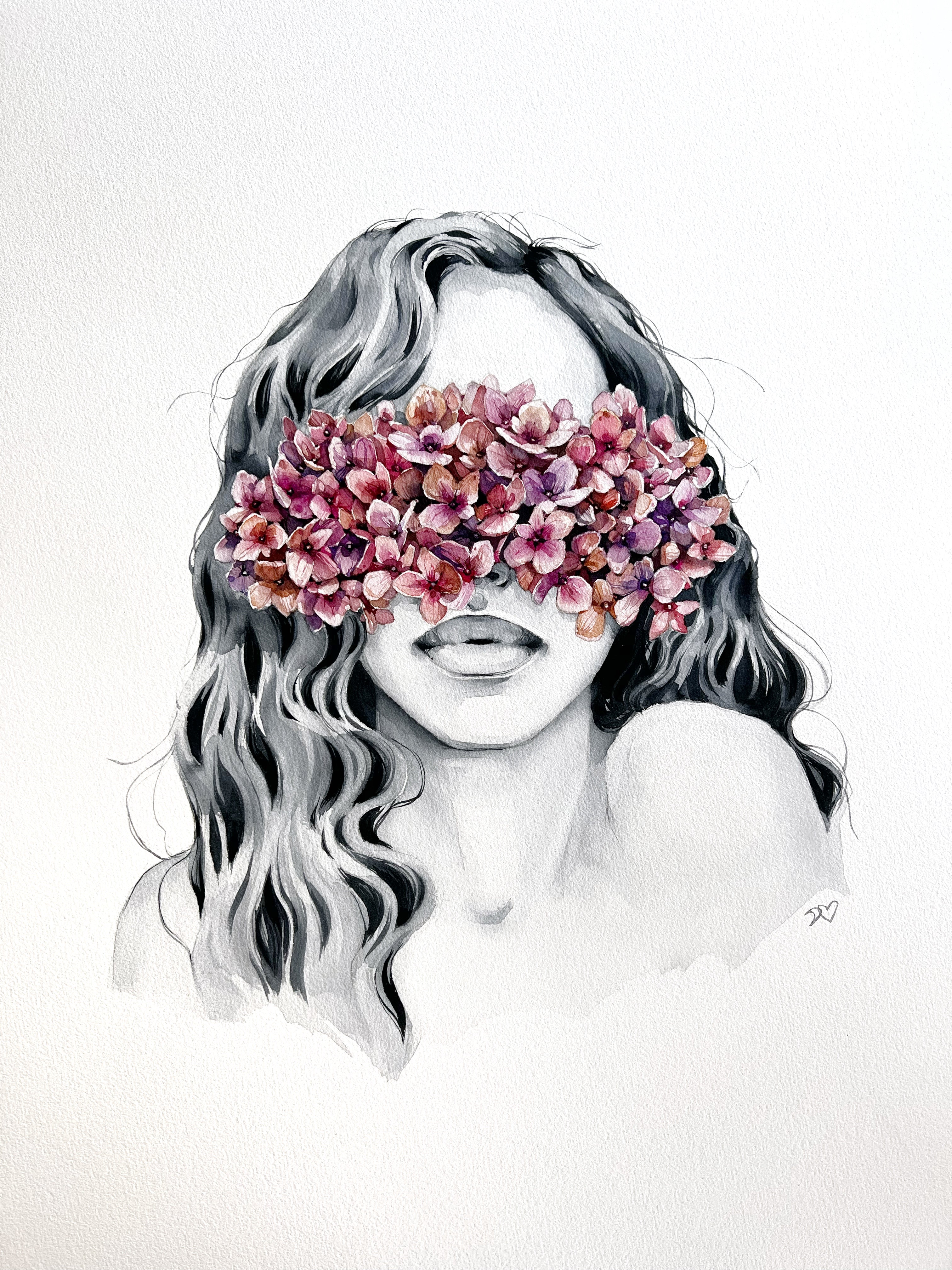 Hydrangea blindfolded