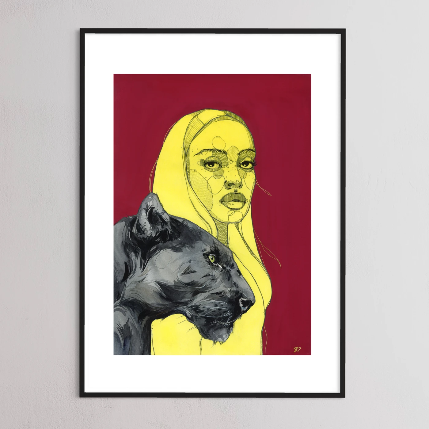 Panther gradient print by Polina Bright