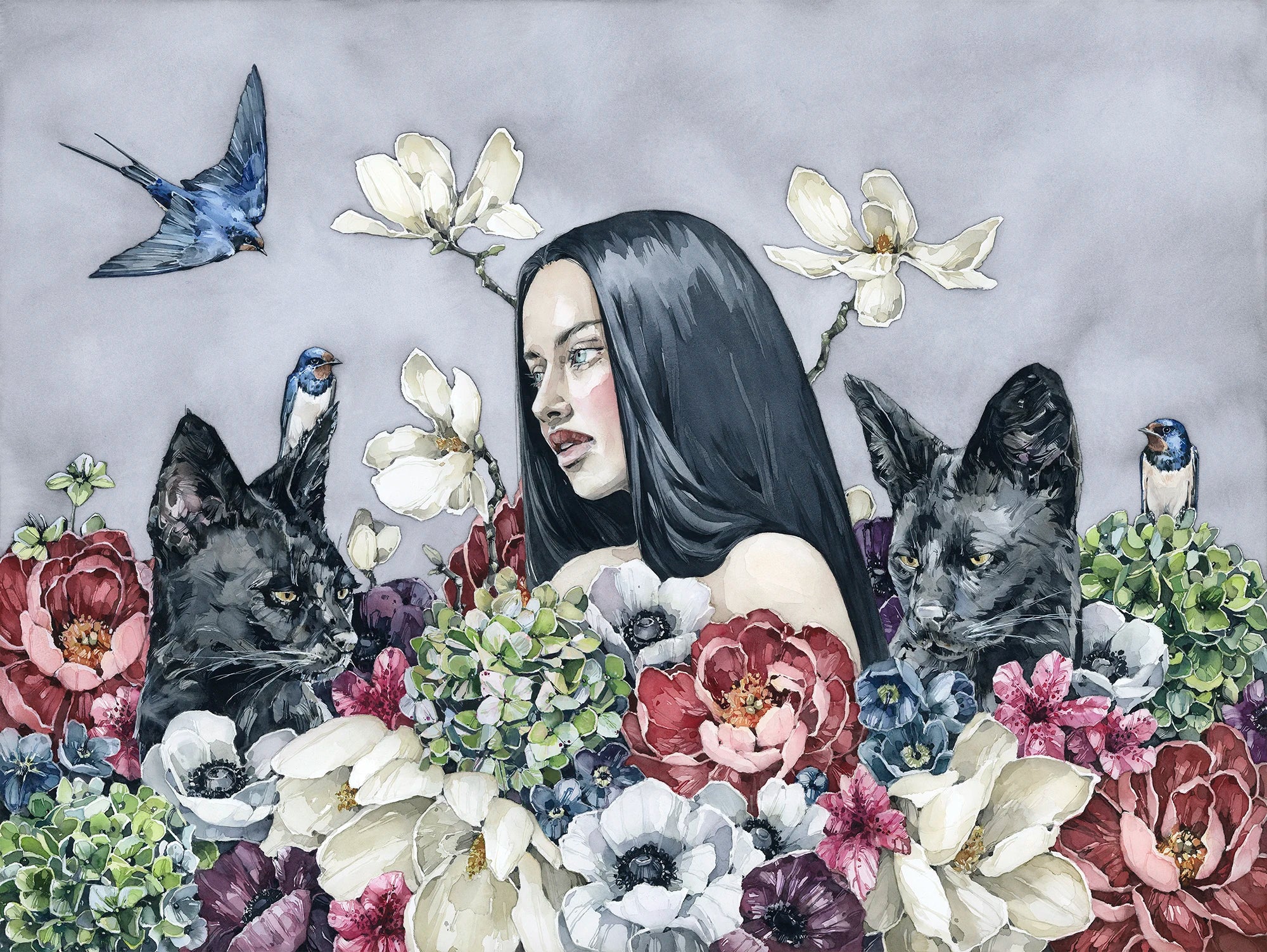 Silent garden: gathering storm