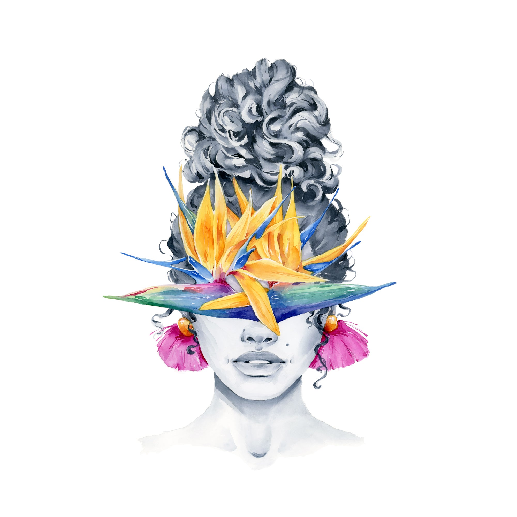 “Birds of paradise blindfolded” - original