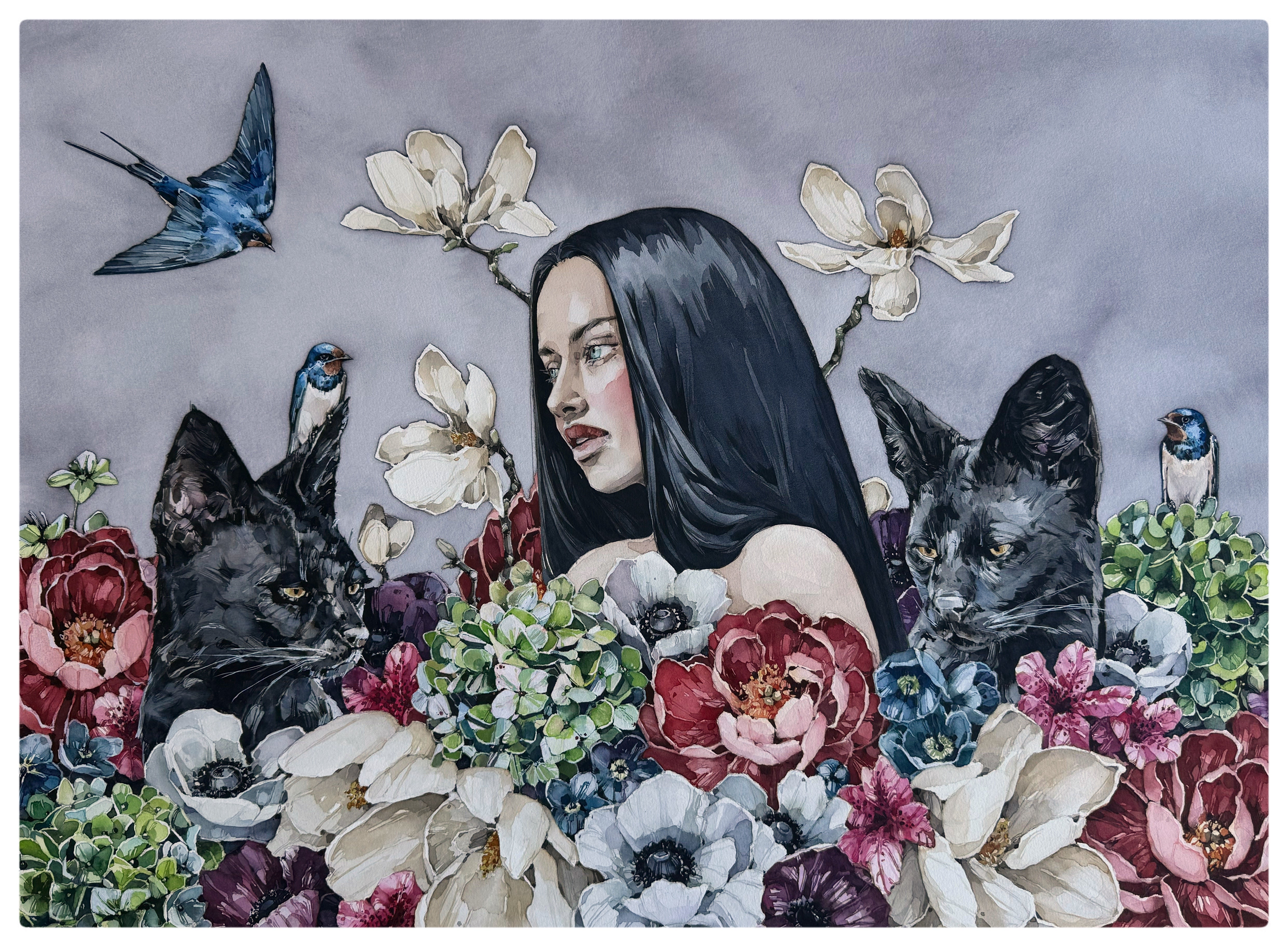 Silent garden: gathering storm