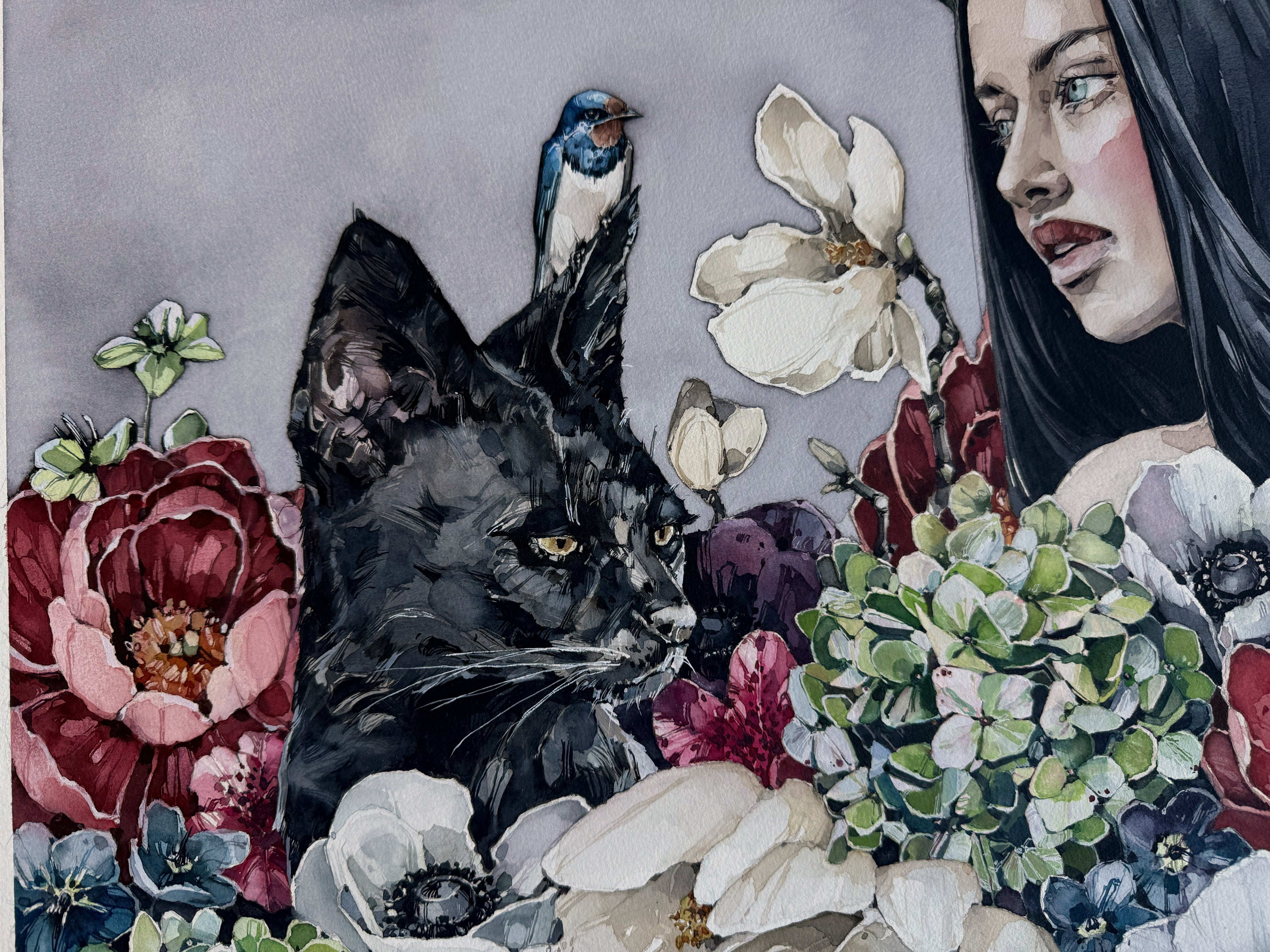 Silent garden: gathering storm
