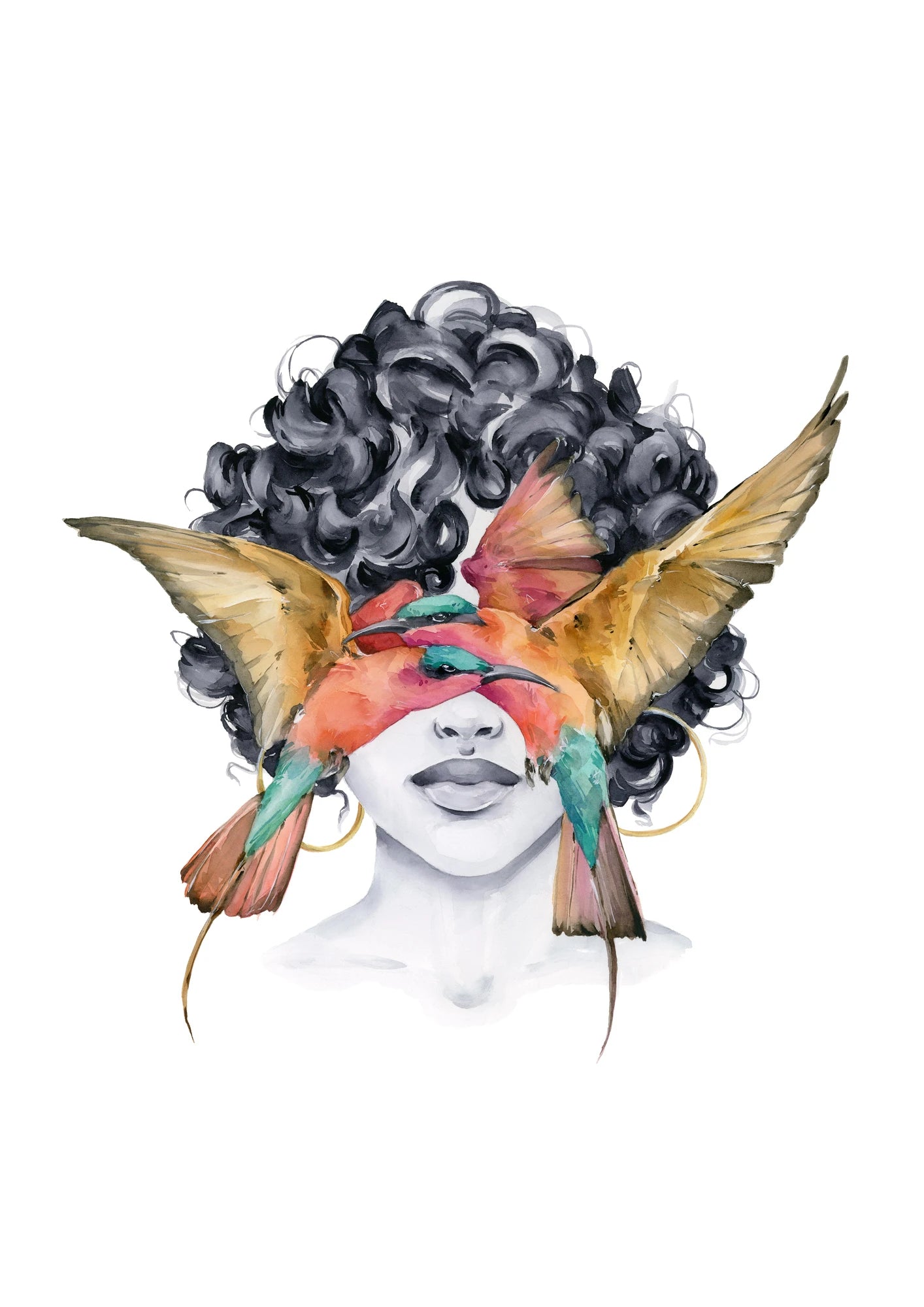 Bee-eater blindfolded by Polina Bright