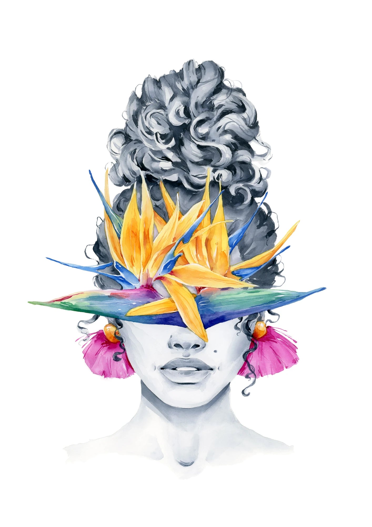 Birds of Paradise blindfolded by Polina Bright