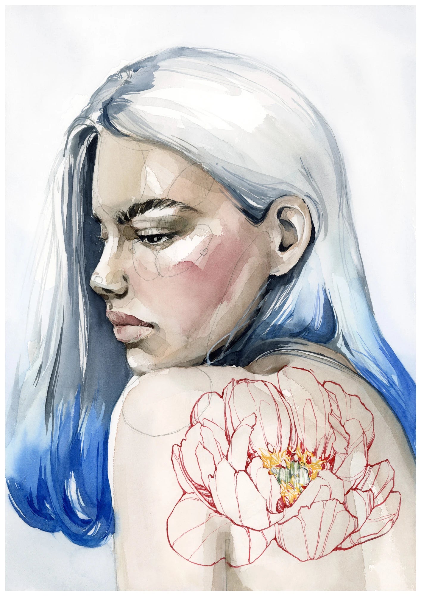 Ice peony by Polina Bright
