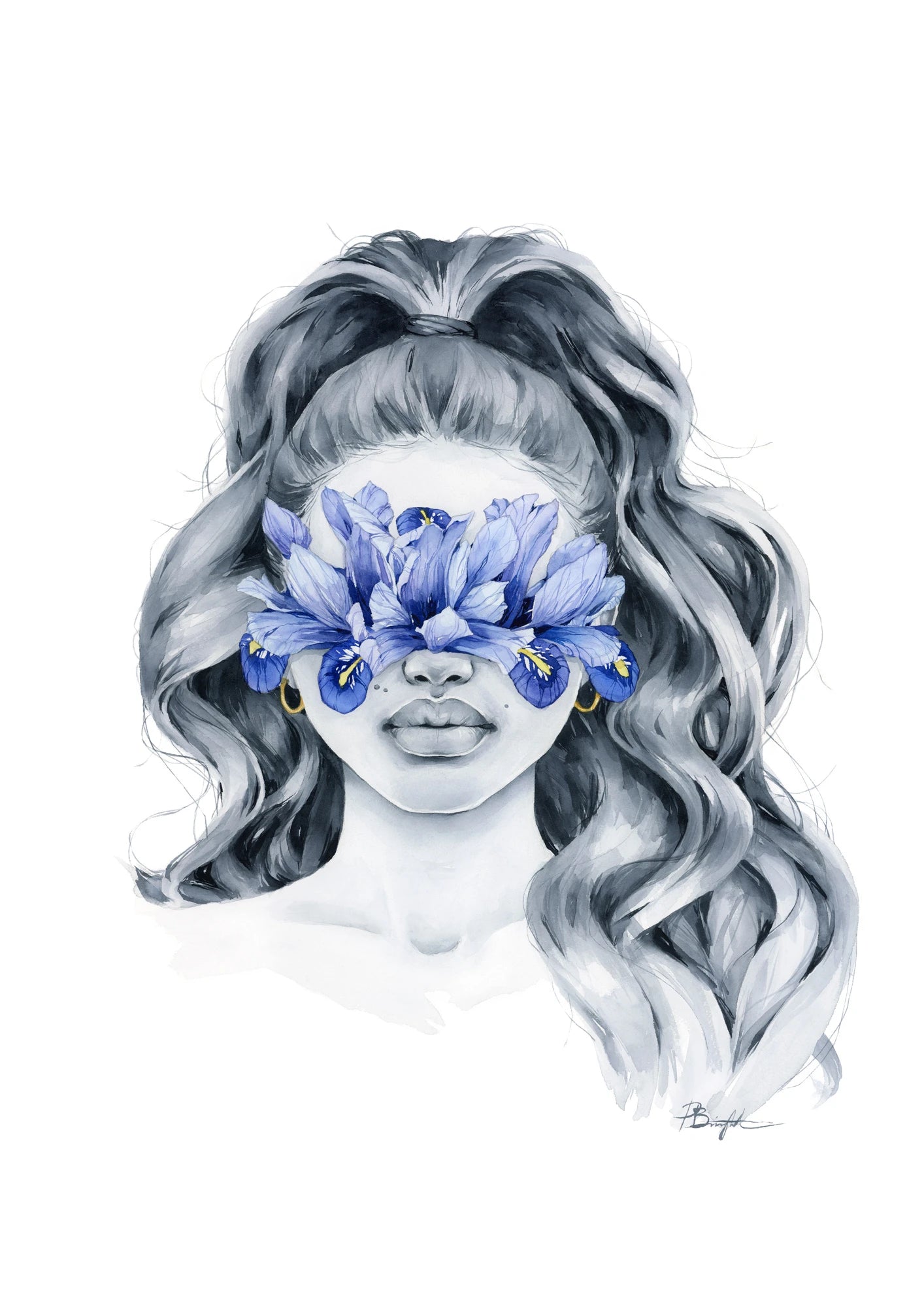Harmony Iris Blindfolded by Polina Bright