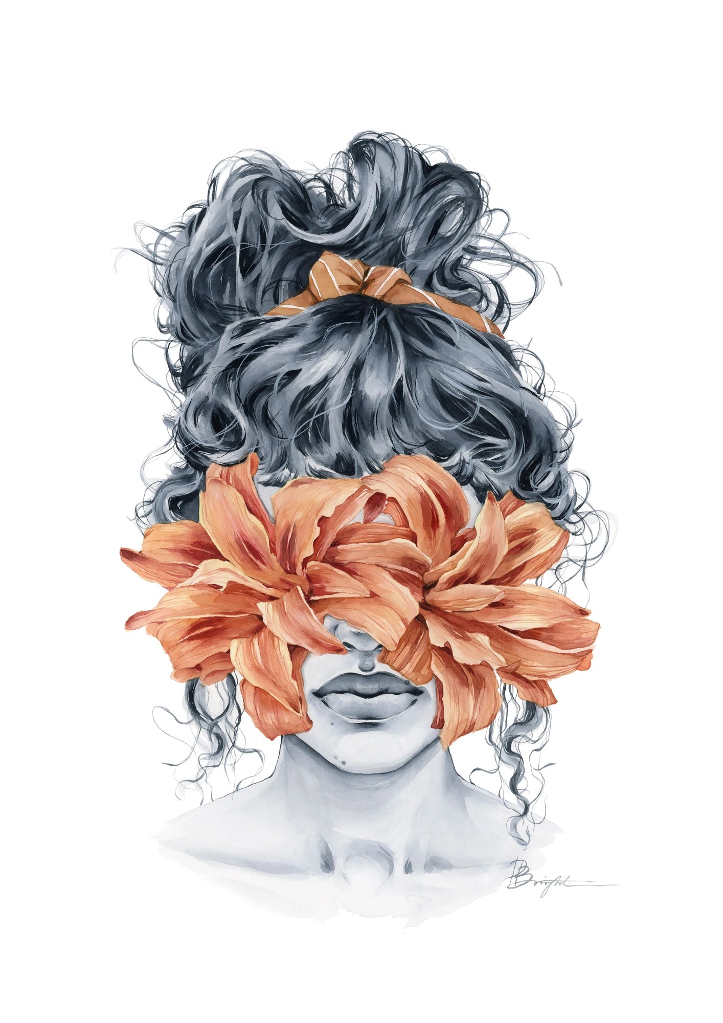 Lily blindfolded by Polina Bright