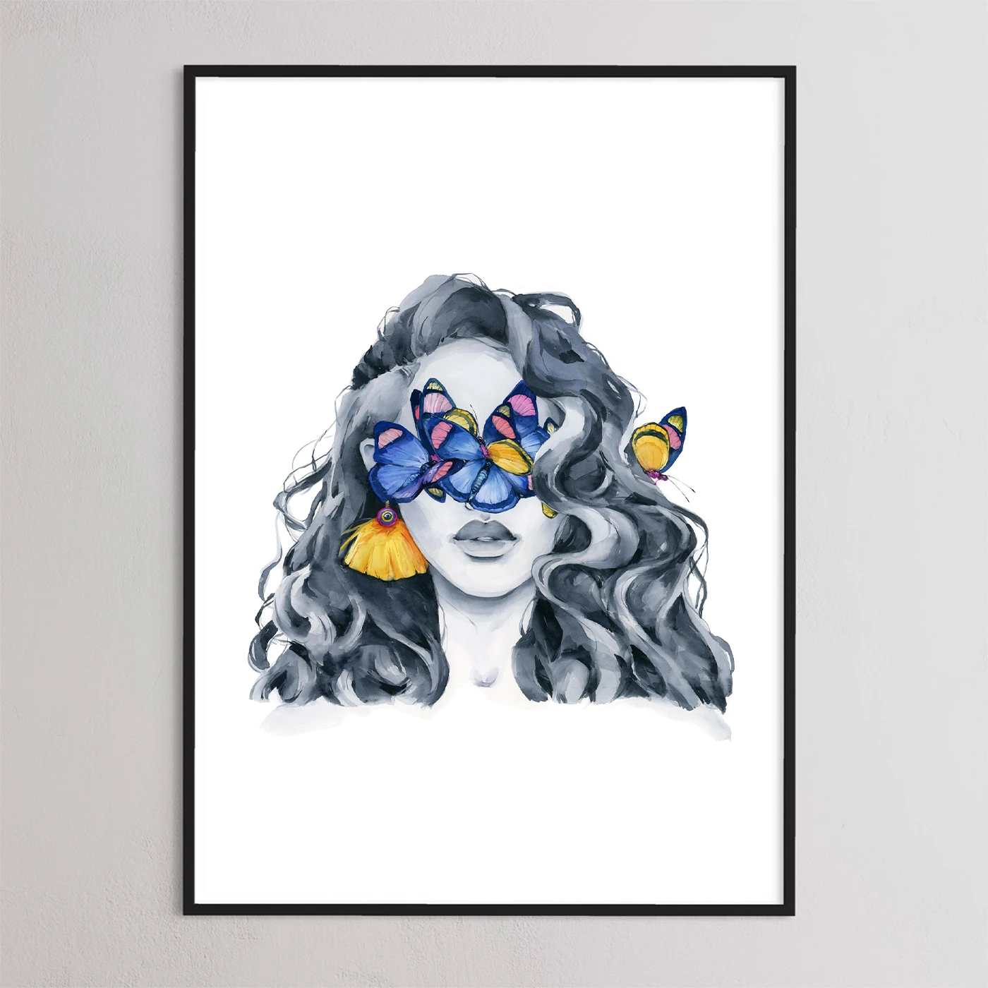 Painted Beauty Butterfly blindfolded by Polina Bright
