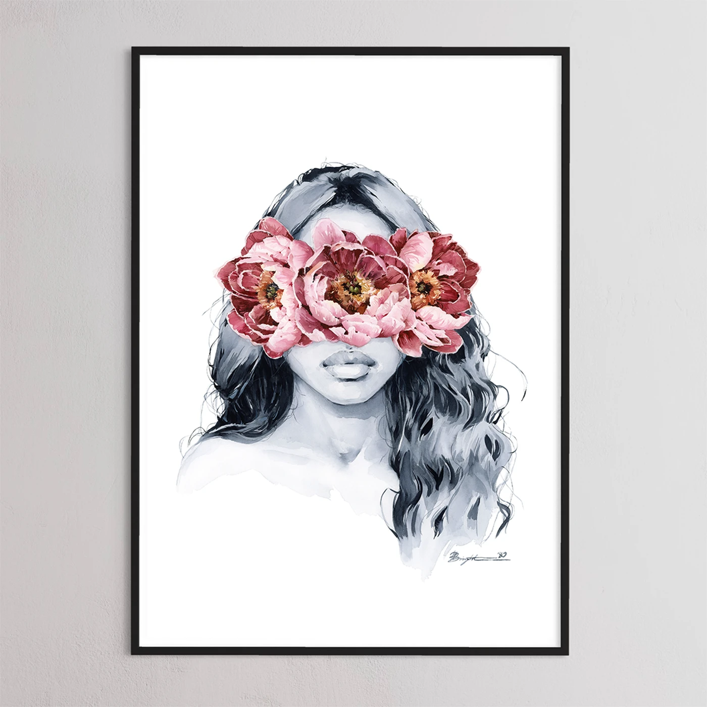 Peony blindfolded by Polina Bright