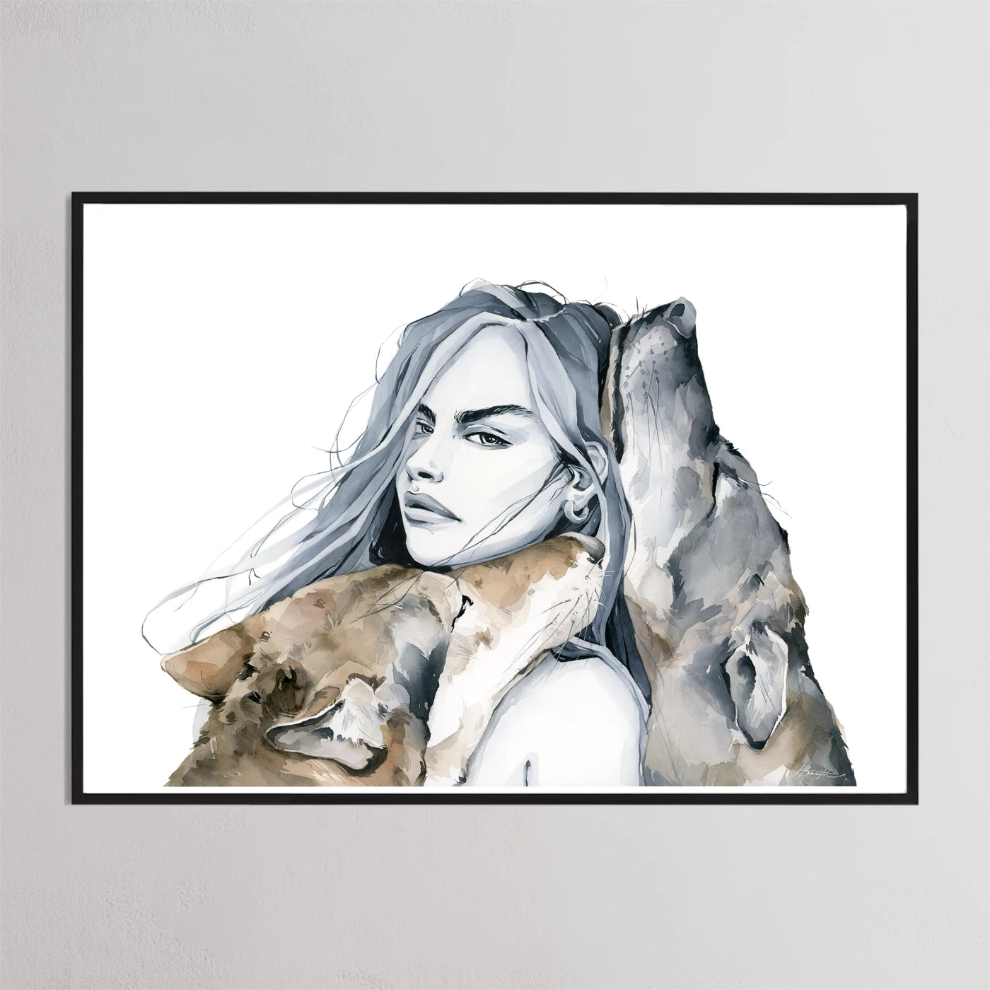 Alpha print by Polina Bright