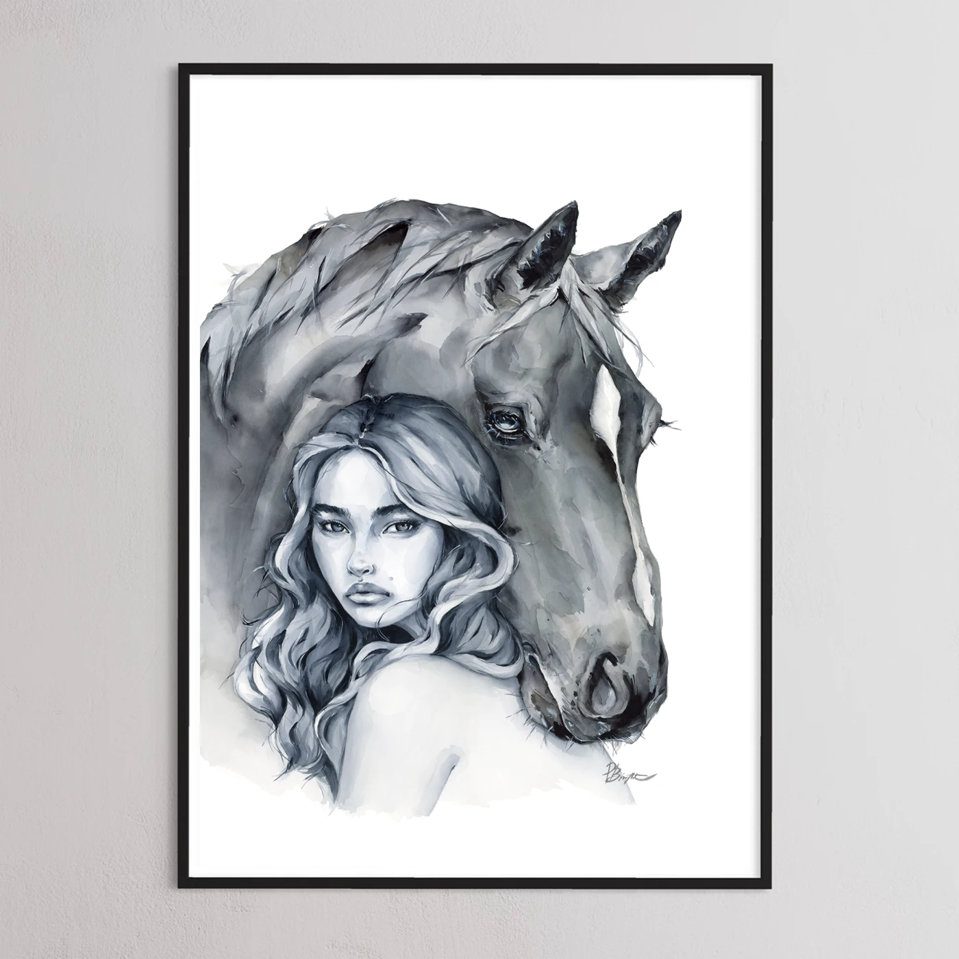 Sweet sorrow print by Polina Bright