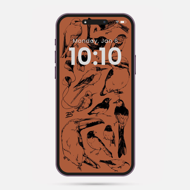 Ink Birds phone wallpaper