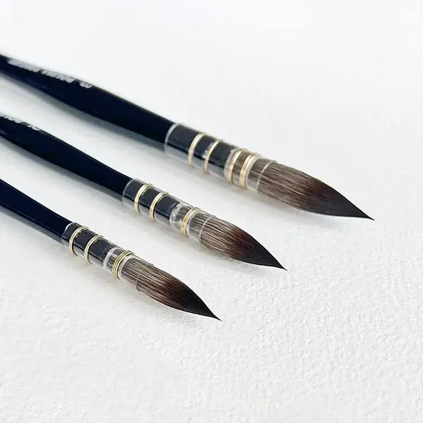 Professional watercolor Mop brush - Cruelty free & Vegan - Polina Bright