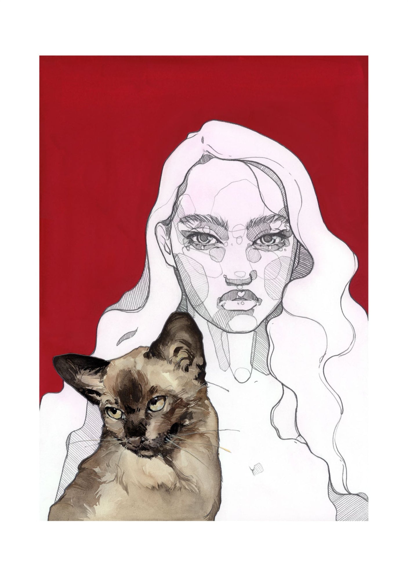 Burmese print by Polina Bright
