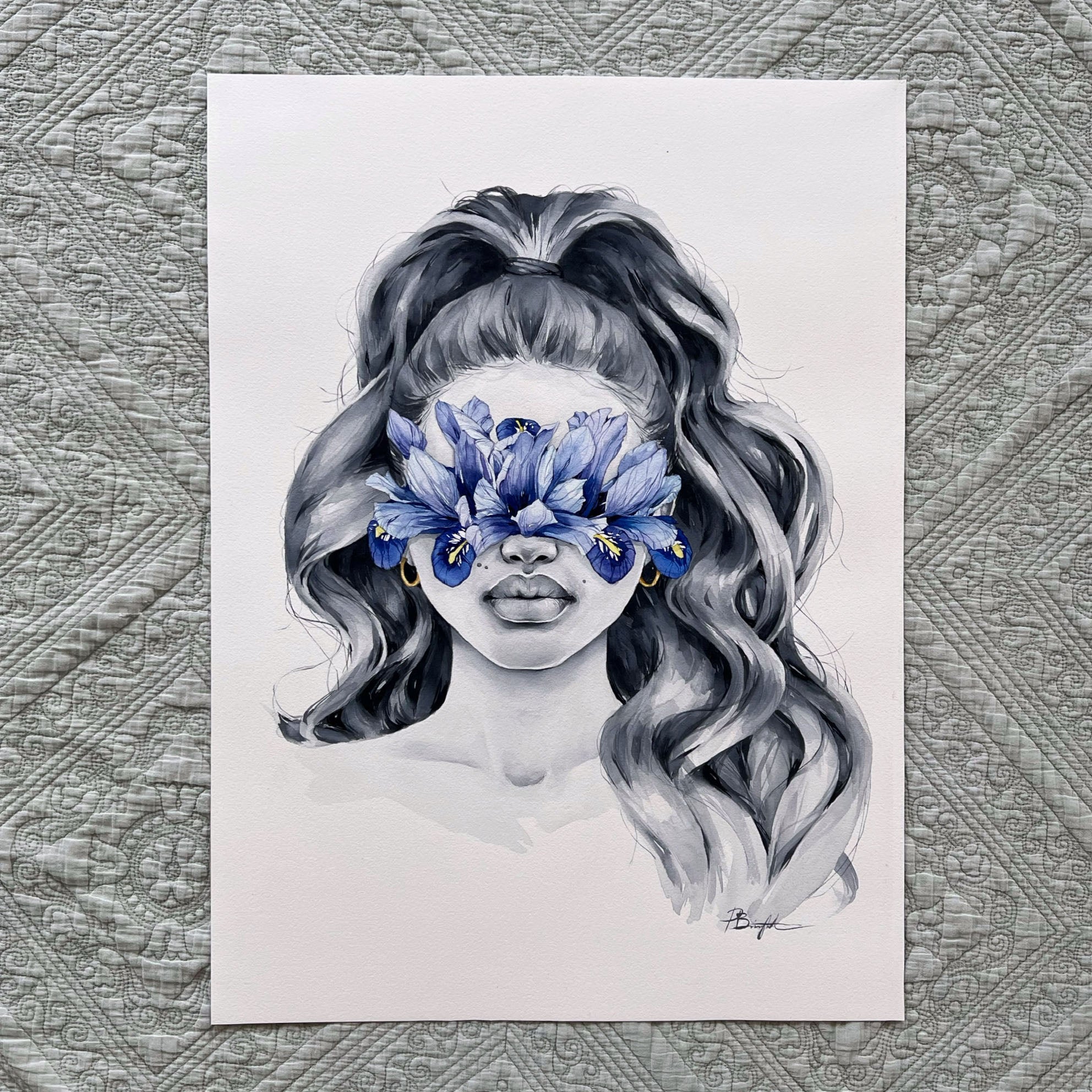 Harmony iris blindfolded - original painting