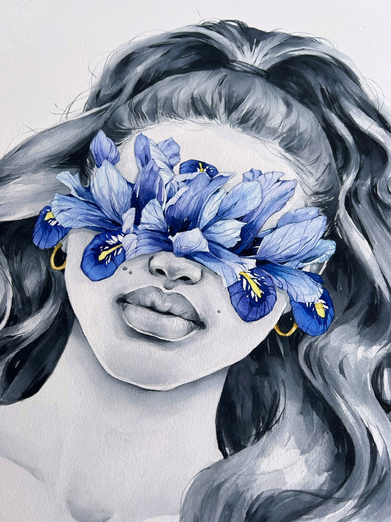 Harmony iris blindfolded - original painting