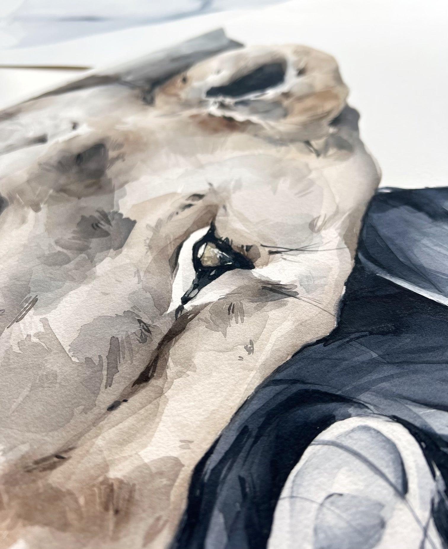 "I got you" - original painting - Polina Bright