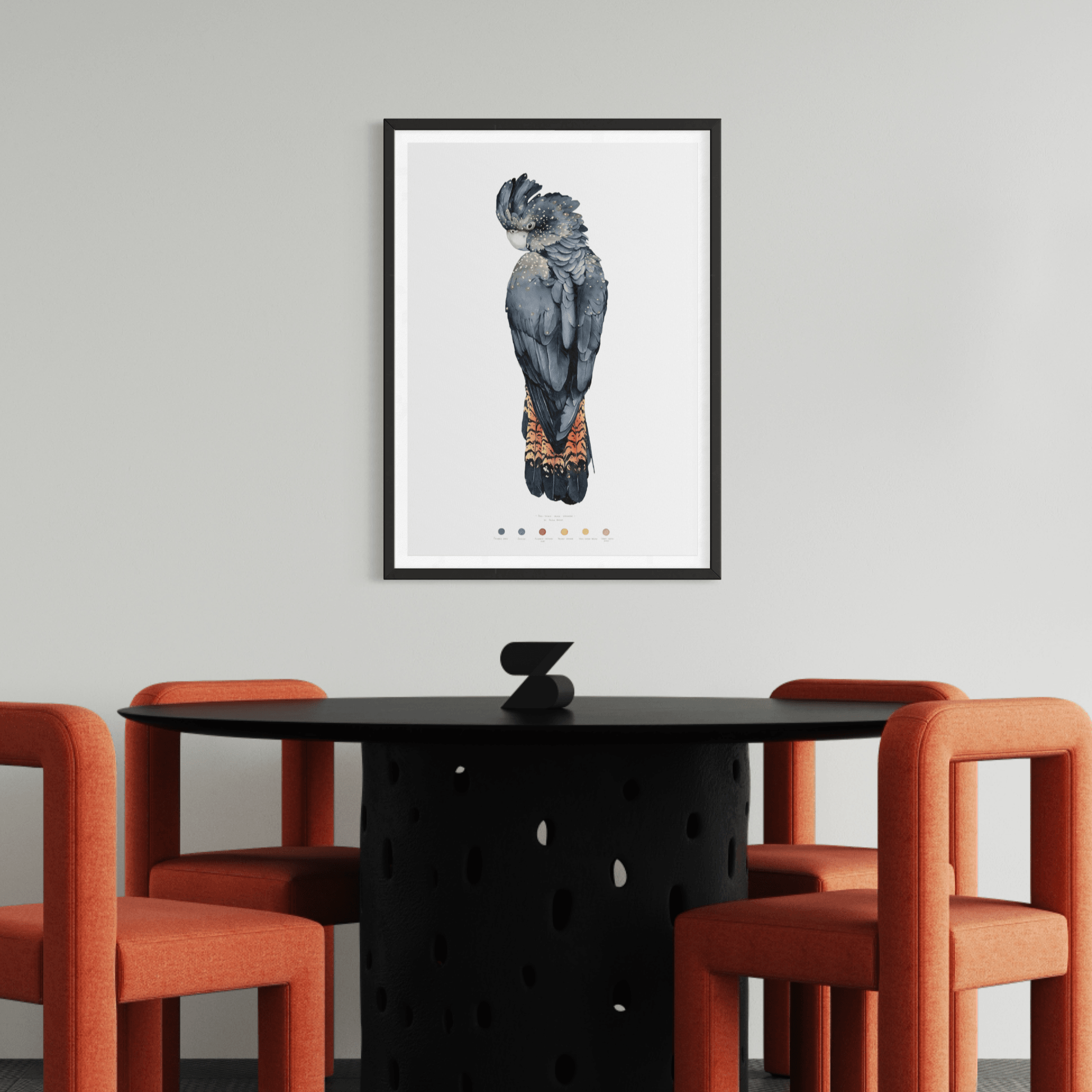 Red-tailed Black Cockatoo by Polina Bright