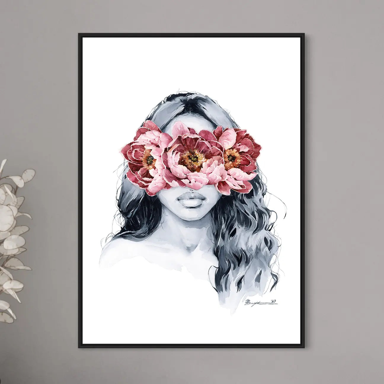 Peony blindfolded by Polina Bright