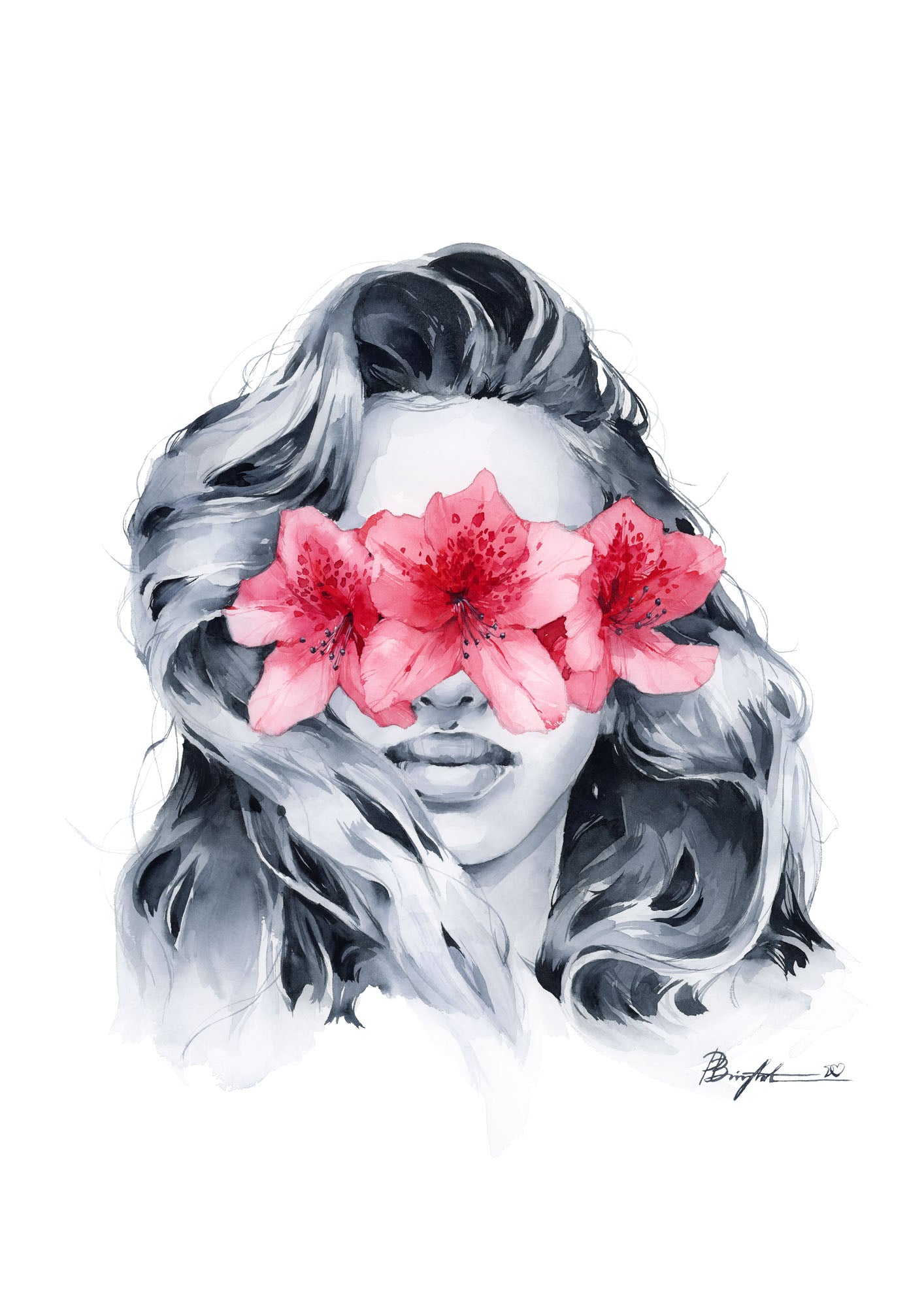 Rhododendron blindfolded by Polina Bright