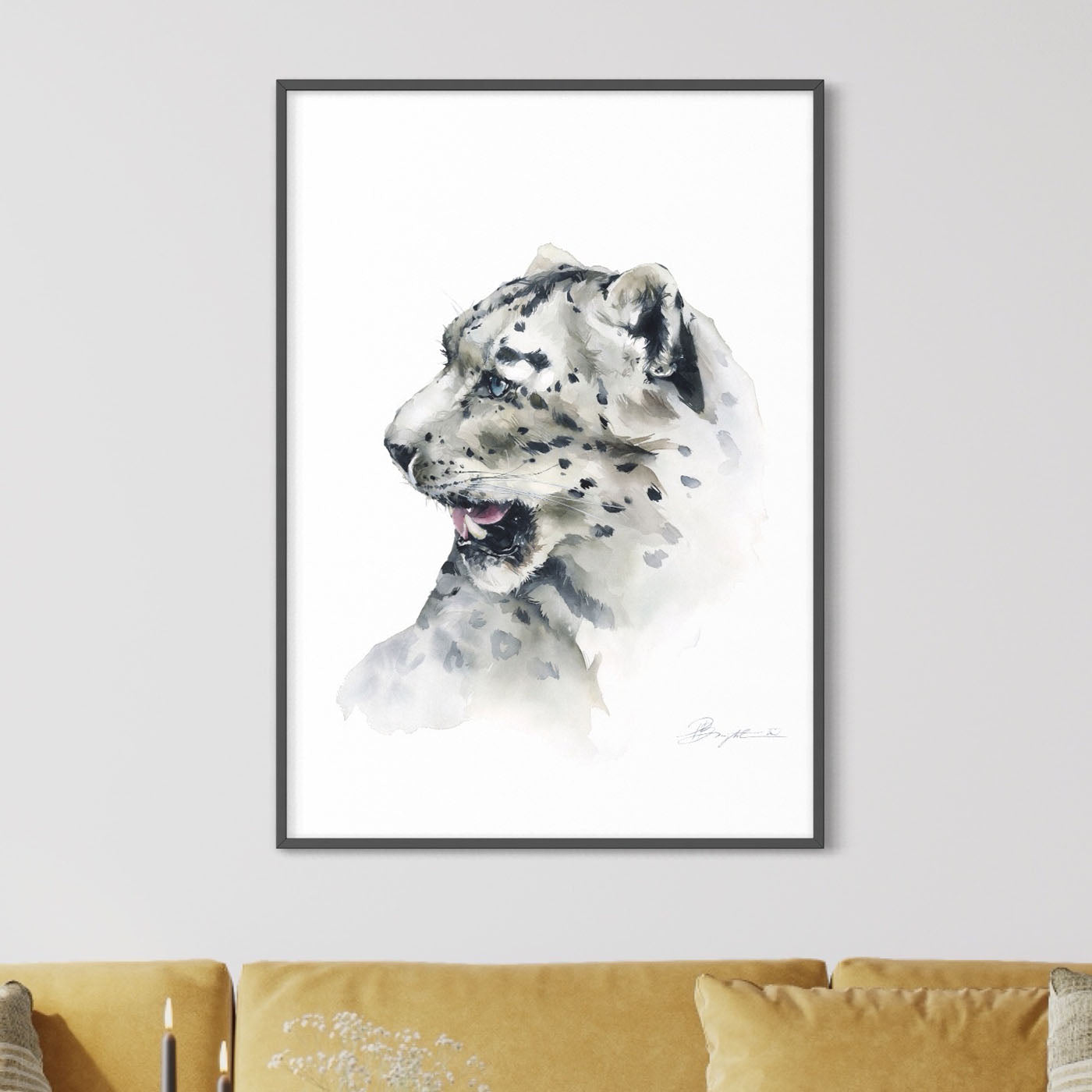 Snow leopard 2022 by polina bright