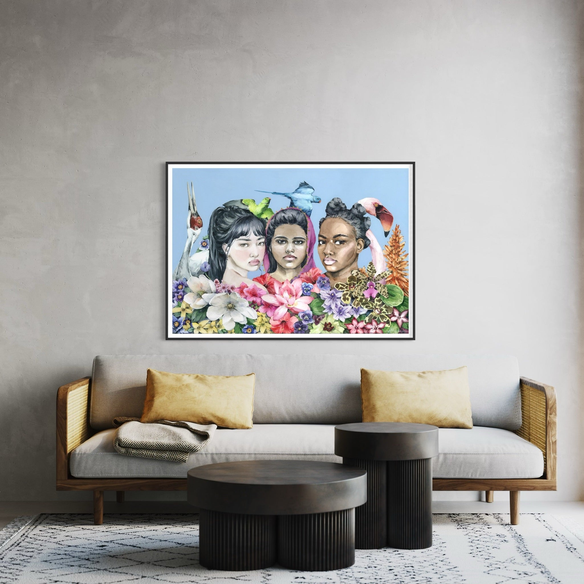 The Silent Grace Of Blooming Diversity - original painting