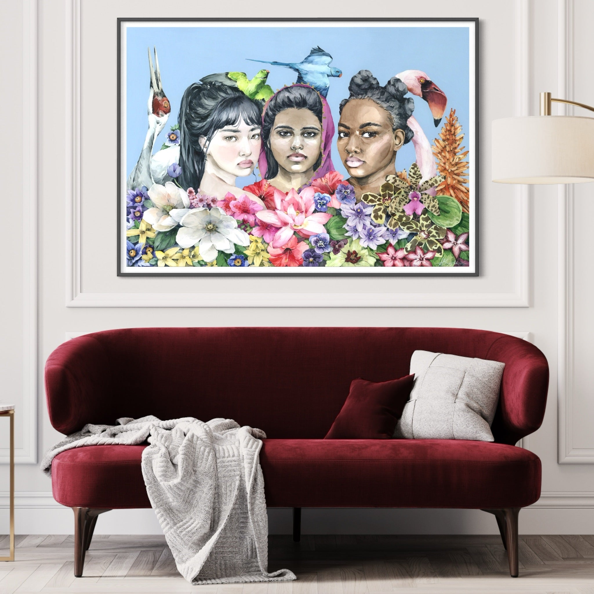 The Silent Grace Of Blooming Diversity - original painting